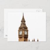 Sepia Big Ben Tower Briefkaart (Voorkant / Achterkant)