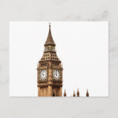 Sepia Big Ben Tower Briefkaart (Voorkant)