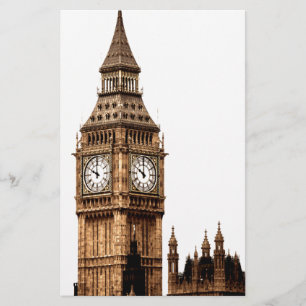 Sepia Big Ben Tower Briefpapier
