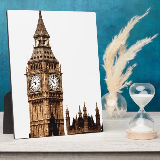 Sepia Big Ben Tower Fotoplaat (Zijkant)