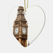 Sepia Big Ben Tower Keramisch Ornament (Links)