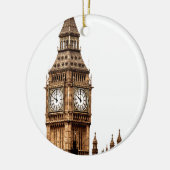 Sepia Big Ben Tower Keramisch Ornament (Links)