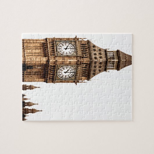 Sepia Big Ben Tower Legpuzzel (Horizontaal)