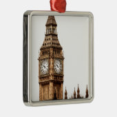 Sepia Big Ben Tower Metalen Ornament (Rechts)