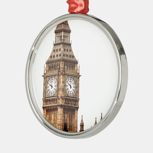 Sepia Big Ben Tower Metalen Ornament (Links)