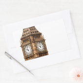 Sepia Big Ben Tower Rechthoekige Sticker (Envelop)