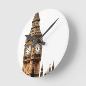 Sepia Big Ben Tower Ronde Klok (Hoek)