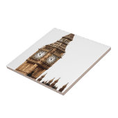 Sepia Big Ben Tower Tegeltje (Zijkant)