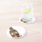 Sepia Big Ben Tower Zandsteen Onderzetter (Zijkant)