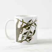 Sepia Birds Mug Koffiemok (Links)