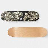 Sepia Black Cool Persoonlijk Skateboard (Horizontaal)