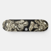 Sepia Black Cool Persoonlijk Skateboard (Horizontaal)