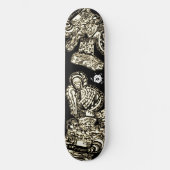 Sepia Black Cool Persoonlijk Skateboard (Voorkant)