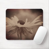  Sepia Black Eyed Susan Flower Muismat (Met muis)