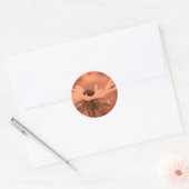  Sepia Black Eyed Susan Flower Ronde Sticker (Envelop)