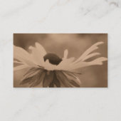 Sepia Black Eyed Susan Flower Visitekaartje (Achterkant)