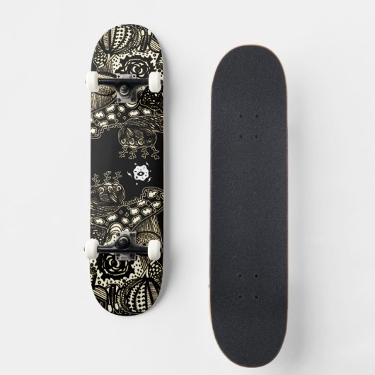 Sepia Black Persoonlijk Skateboard (Voorkant)