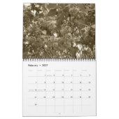 Sepia Bloemen Kalender (Feb 2027)
