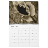 Sepia Bloemen Kalender (Mar 2027)