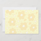 Sepia bloemmotief Sla de datum Kaart op (Achterkant)