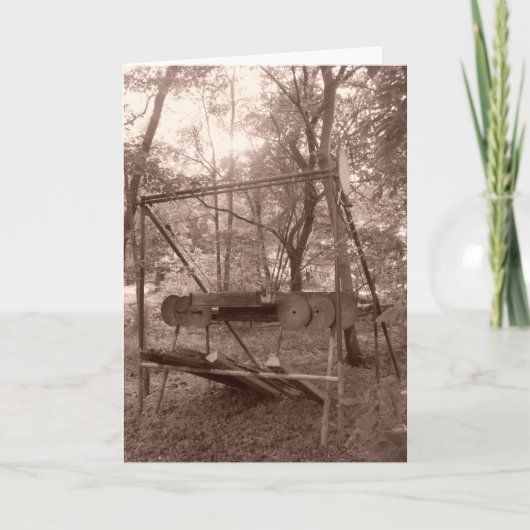 "Sepia Boatlift" Dank u kaart (Voorkant)