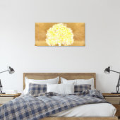 Sepia Boom des Levens in de Hemel Canvas Print (Insitu (Slaapkamer))
