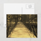 Sepia Bridge Briefkaart (Voorkant / Achterkant)