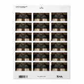 Sepia Brooklyn Bridge Etiket (Full Sheet)