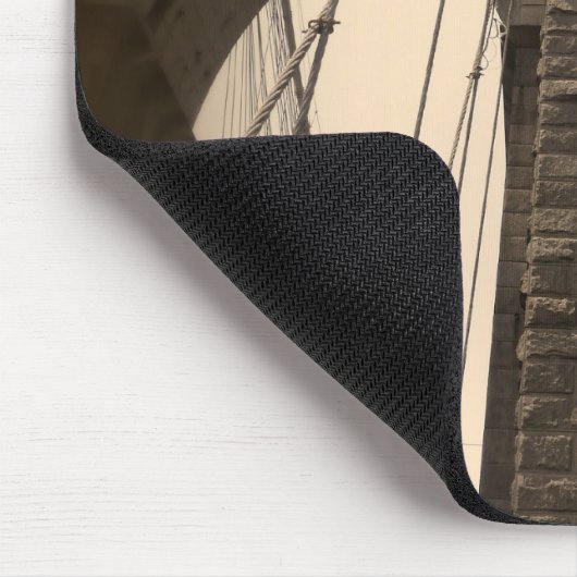  Sepia Brooklyn Bridge Muismat (Hoek)