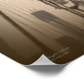  Sepia Brooklyn Bridge Poster (Hoek)