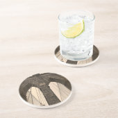  Sepia Brooklyn Bridge Zandsteen Onderzetter (Zijkant)