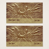 Sepia Brown Daisy Flower Art Visitekaartjes (Voorkant /achterkant)