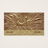 Sepia Brown Daisy Flower Art Visitekaartjes (Achterkant)