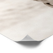 Sepia Brown Horse Poster (Hoek)