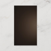 Sepia Brown kleuren Verticaal modern Professional Visitekaartje (Achterkant)