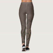 Sepia Brown  Octopus Leggings (Achterkant)