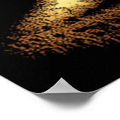 Sepia Brown Sumatran Borneo Tiger Eye Poster (Hoek)