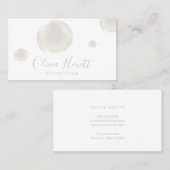 Sepia Bubbles Esthetician Visitekaartje (Voorkant / Achterkant)