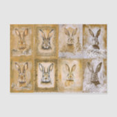Sepia Bunny Artwork, Easter Crafts EV3R Decoupage Tissuepapier (Voorkant)