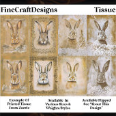 Sepia Bunny Artwork, Easter Crafts EV3R Decoupage Tissuepapier