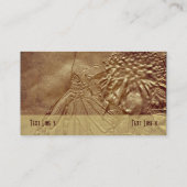 Sepia Butterfly Natuur Visitekaartje (Achterkant)