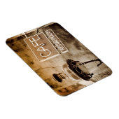 Sepia cafe sign, Parijs, Frankrijk Magneet (Rechterzijde)