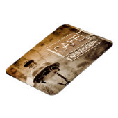 Sepia cafe sign, Parijs, Frankrijk Magneet (Linkerzijde)