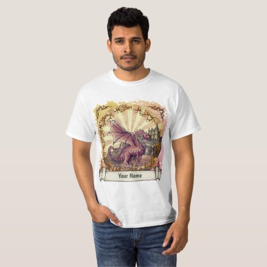 Sepia Castle Dragon shirt (Voorkant volledig)