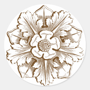  Sepia Cathedral Vlaamse Sticker