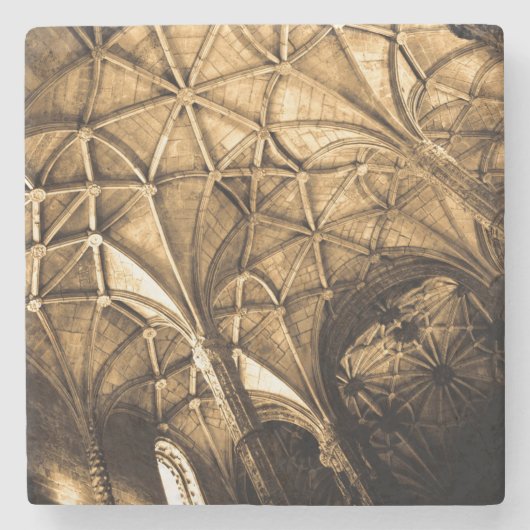 Sepia Ceiling Architecture Stenen Onderzetter (Voorkant)