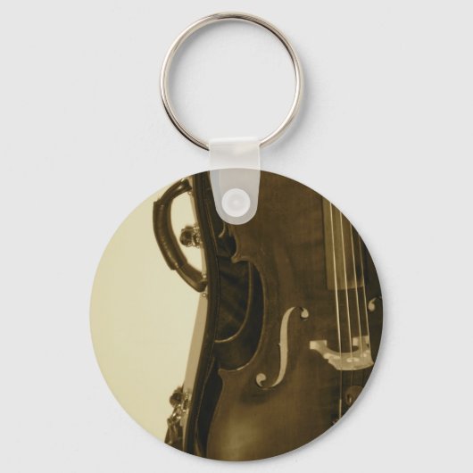 Sepia Cello Sleutelhanger (Voorkant)