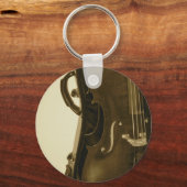 Sepia Cello Sleutelhanger (Voorkant)