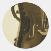 Sepia Cello sticker (Voorkant)
