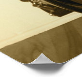 Sepia Cello, verticale afdruk Poster (Hoek)